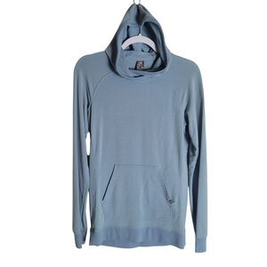 Icebreaker Cool-Lite Mira Pullover Hoodie Women's XS Blue Outdoor Hiking READ